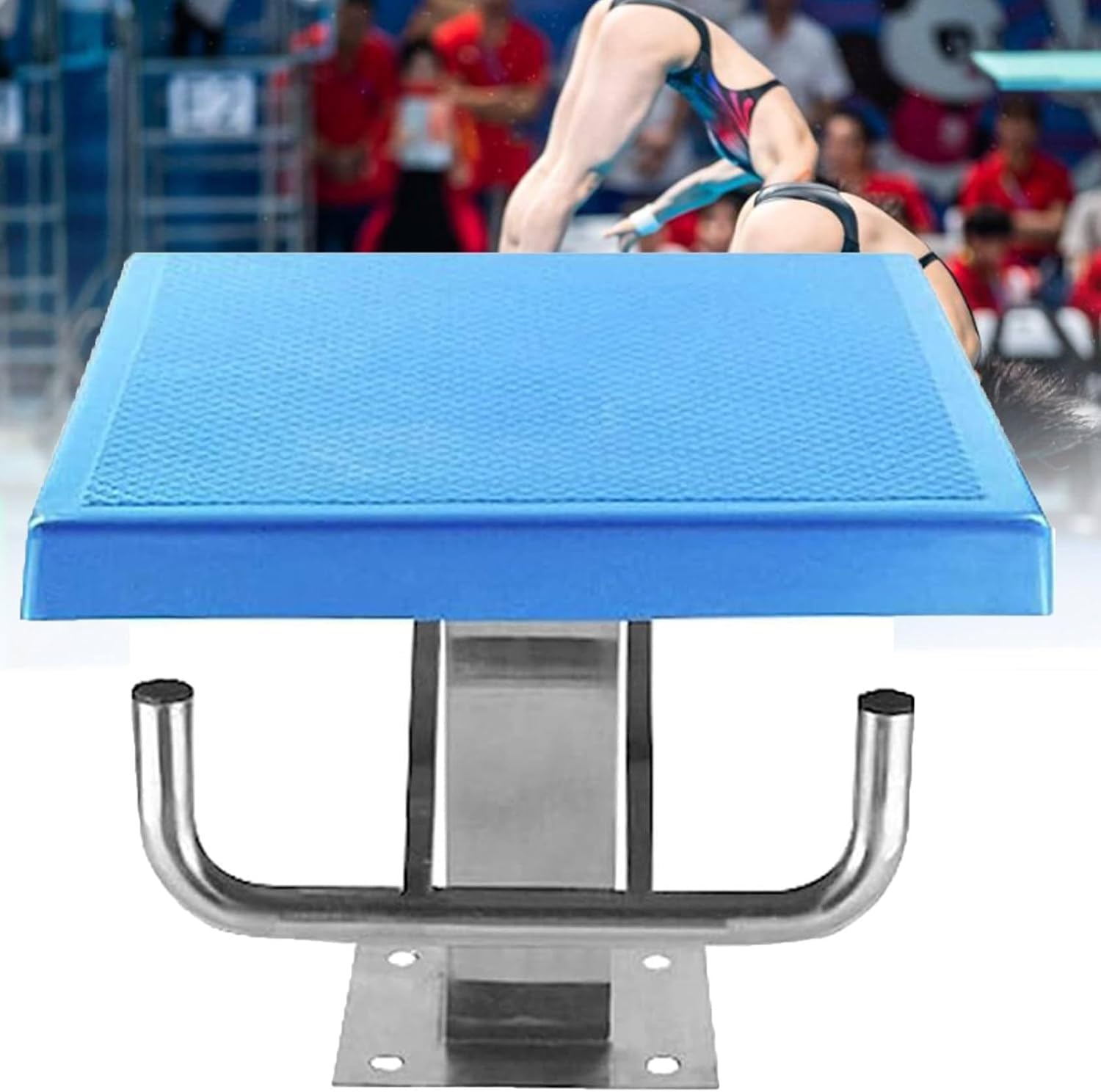 Piattaforma per immersioni con base in acciaio inox e design antiscivolo per piscine