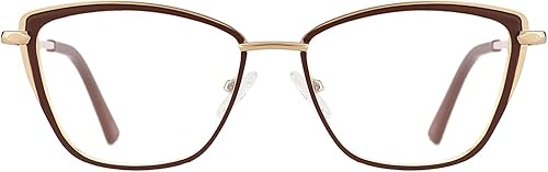 Miniatura 6 de TIJN Elegantes lentes de bloqueo de luz azul de metal Cateye para mujeres y hombres (Ginevra)