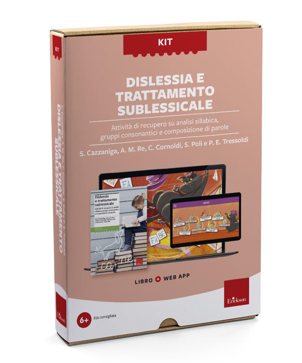 Kit dislessia e trattamento sublessicale. Attività di recupero su analisi sillabica, gruppi consonantici e composizione di parole. Con software