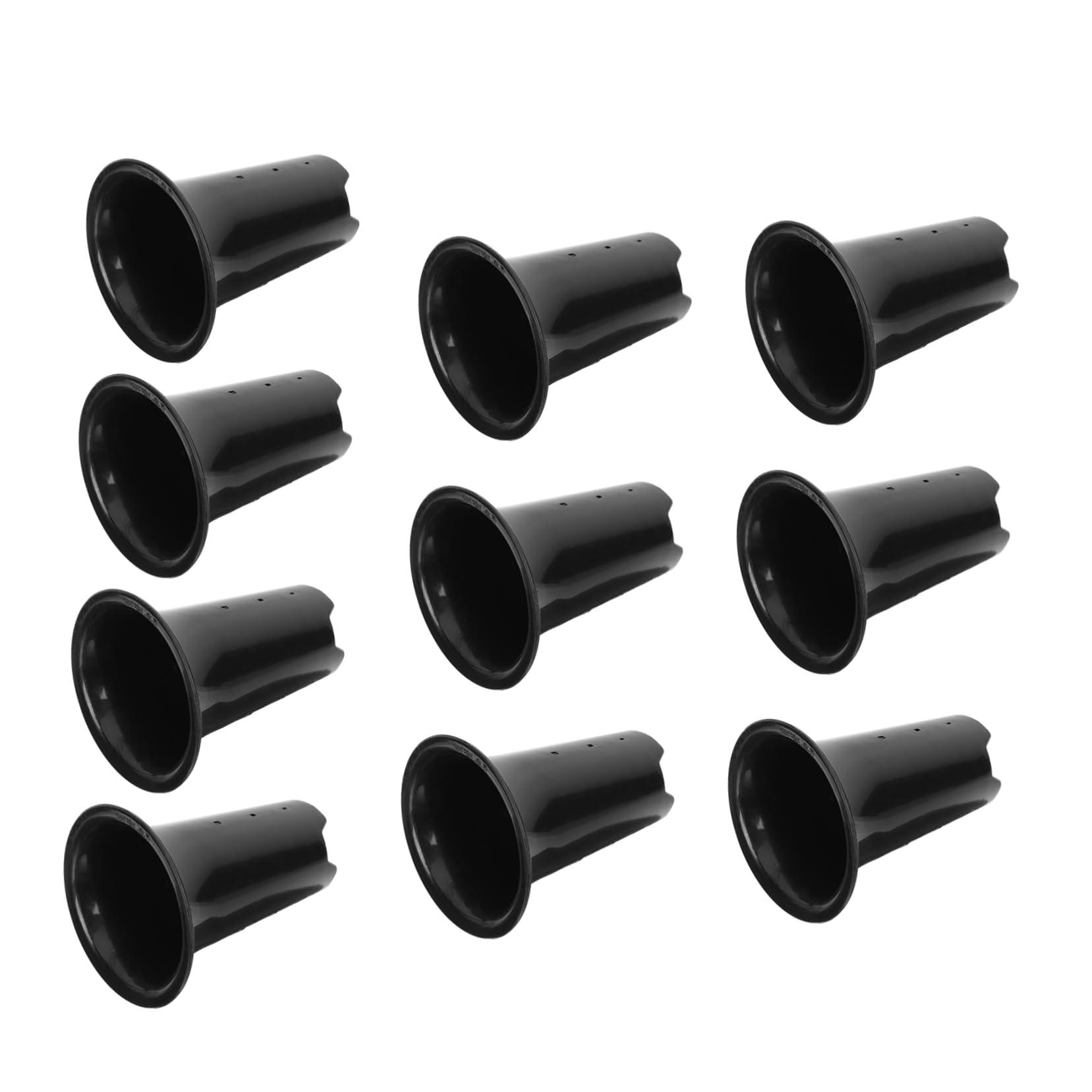 SUPVOX 10Pcs Pots pour Orchidée en Plastique Noir Contrôle des Racines et Design Respirant pour Plantes d'Intérieur et Jardin