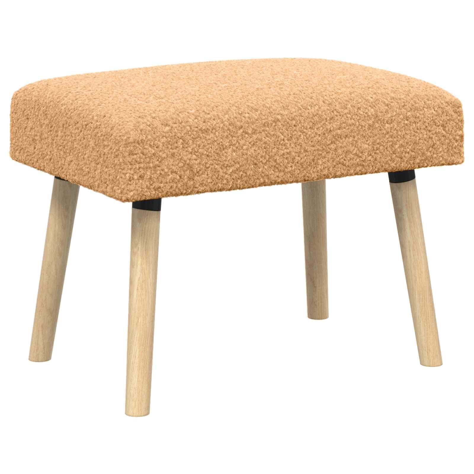 Ławka Uni Beige 60 x 40 x 45 cm Kręcona