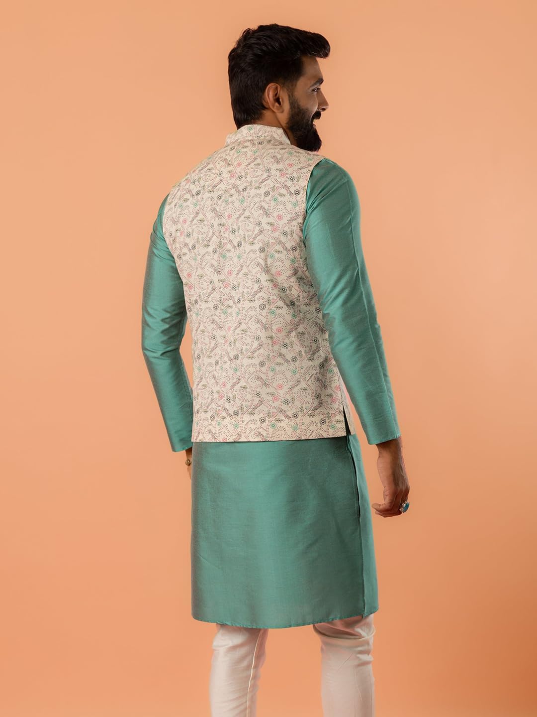 KISAH Mens Nehru Jacket - Stylish Modi Jacket - Traditional Indian Ethnic Wear for Men - Ideal for Weddings & Celebrations