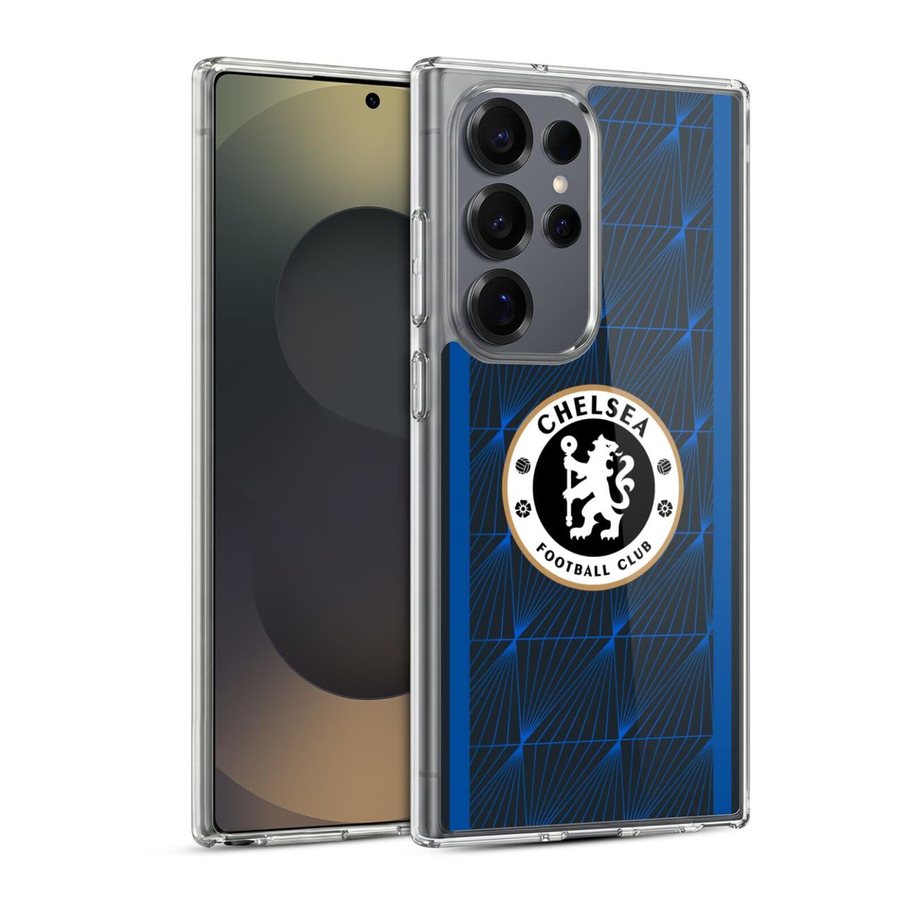 Head Case Designs Officially Licensed Chelsea Football Club Away 2023/24 Kit Gel Case [Military Grade Protection] Compatible with Samsung Galaxy S25 Ultra and Compatible with MagSafe