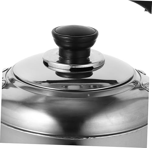 Miniatura 2 de KALLORY Tetera de acero inoxidable, hervidor de té de acero inoxidable, hervidor de agua, caldera de agua, estufa para acampar