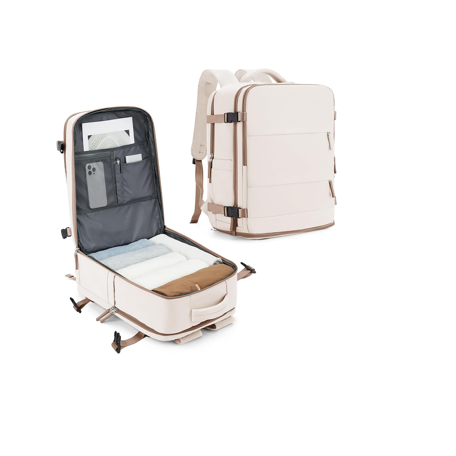 SZLX Mochila al Vacio con Bomba Equipaje de Mano 40x30x20 Ryanair Vueling Wizzair Easyjet Mochila Viaje Cabina Avion 40x20x25 Ryanair Mujer Mochila de transporte Impermeable para Computadora Portátil — view 43