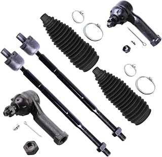 6-PC SET Suspension Kit For 1999-2006 For Volkswagen For Golf For Jetta 2007-2010 For Volkswagen For Golf City 1998-2010 For Volkswagen Type-1 Front Inner Outer Tie Rod End Steering Boot