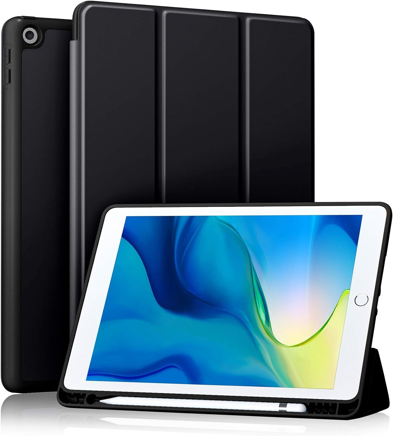 Akkerds Case Compatible with iPad 9th/8th/7th Generation Cover 2021/2020/2019 with Pencil Holder, for iPad 10.2 Inch 9th/8th/7th Gen, Protective Case with Soft TPU Back, Auto Sleep/Wake, Black (B0D78XYY1C) Amazon Price History, Amazon Price Tracker