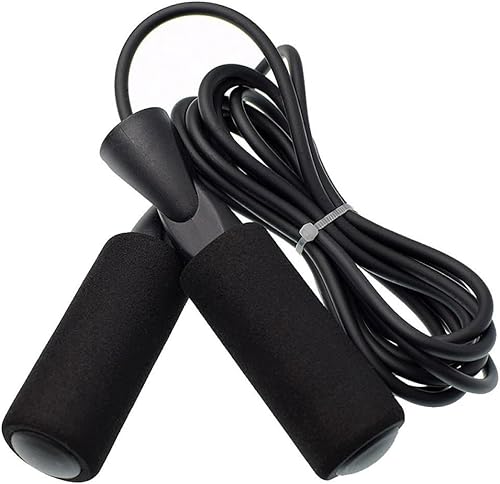 2PCS Thicken Jump Rope with Bearing System for Fitness Exercise Skipping Ropes for Women Men Non-slip Ergonomic Handles PVC Cord for Speed Agility