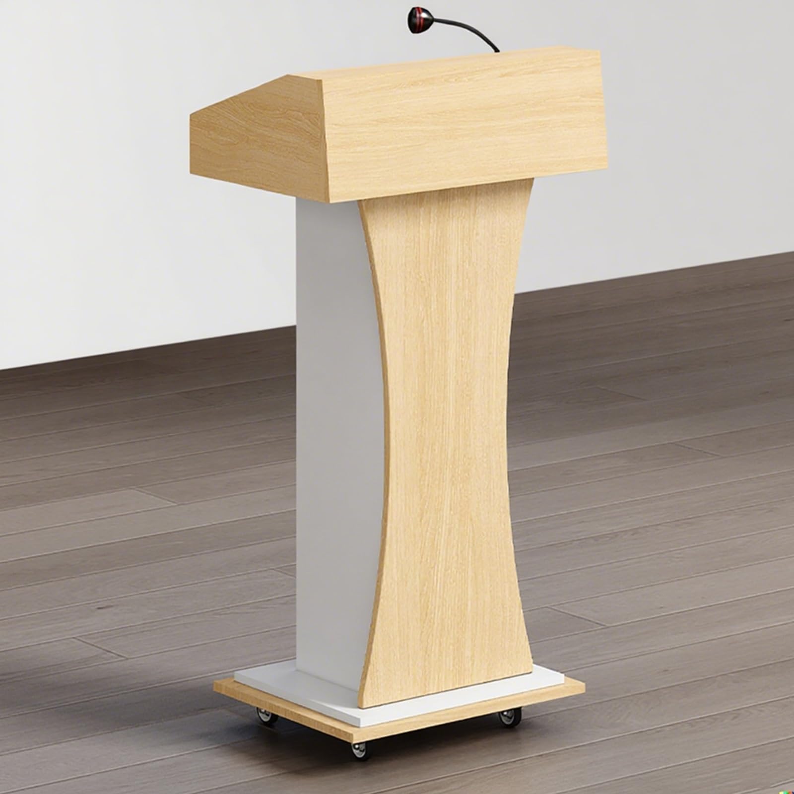 Genérico Púlpito de Madera de pie, podio Ajustable para Iglesias, escuelas, oficinas y Eventos, Bodas, conferencias, reuniones y discursos públicos.