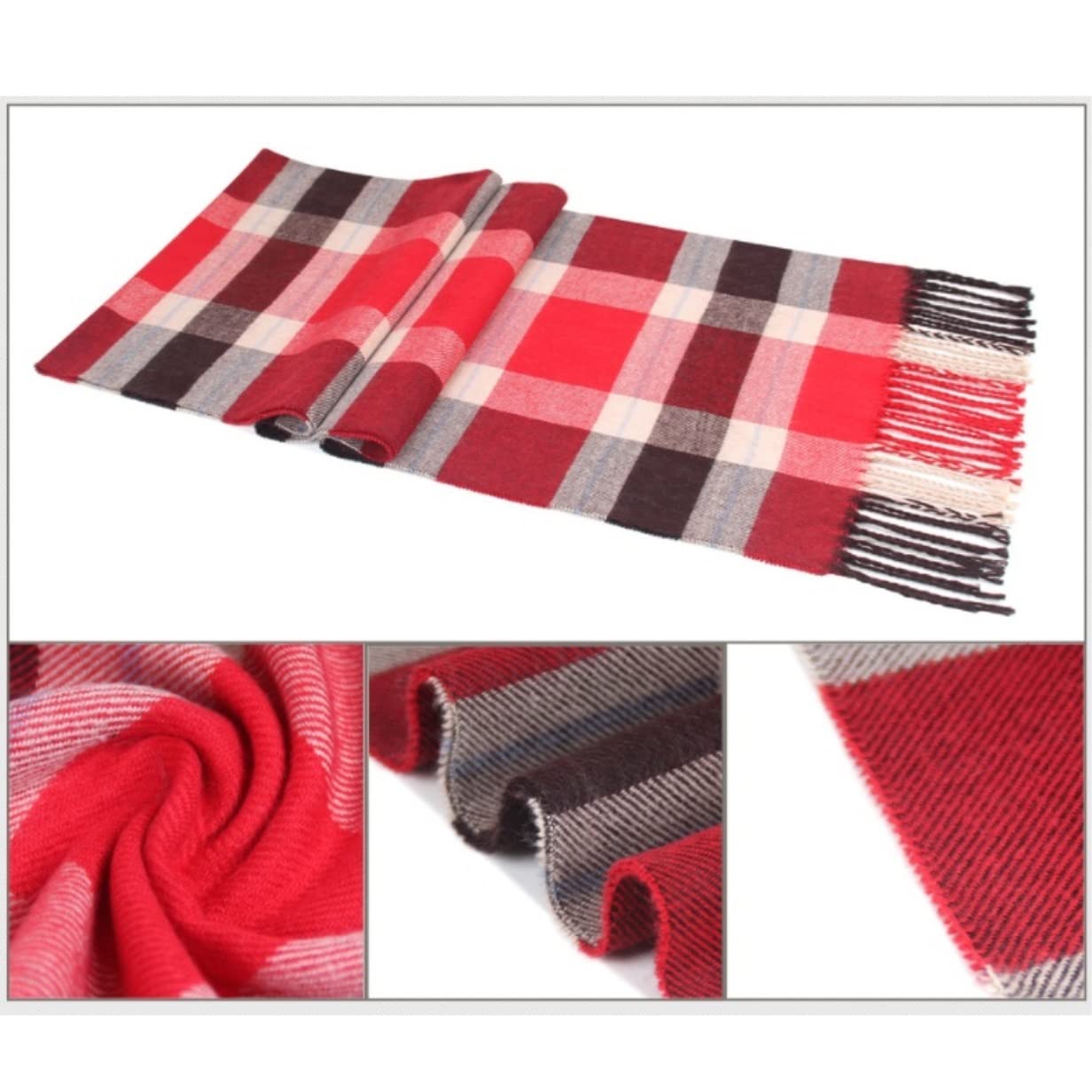 Sciarpa Invernale Sciarpa Da Uomo Calda Sciarpe Scozzesi Design Scialle Casual Warm Neckercheif Scialli Morbidi