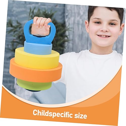 Miniatura 9 de BESPORTBLE 1 par de mancuernas de agua de Eva ajustables, peso flotante ligero para juego en la piscina, para entrenamiento de fuerza temprano y