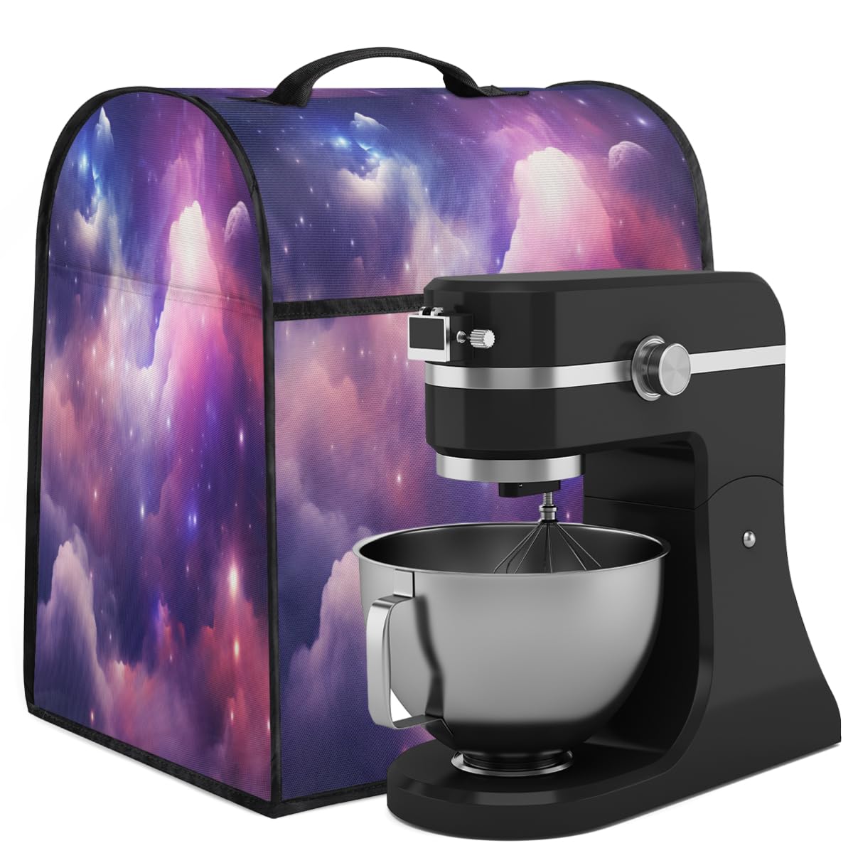 Coffee Maker Cover Galaxy Pattern Kitchen Appliance Covers Small Appliance Covers Blender Cover Juicer Cover Dust Covers for Kitchen Appliances with Top Handle and Pockets,Washable,B474