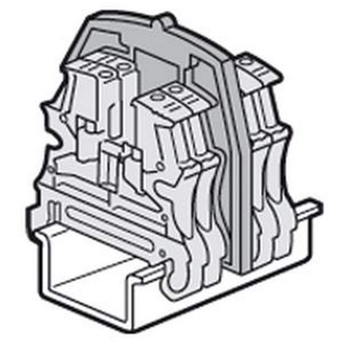 037560 Legrand - Cloison de séparation pour blocs de jonction à vis Viking 3-​1 entrée/​1 sortie