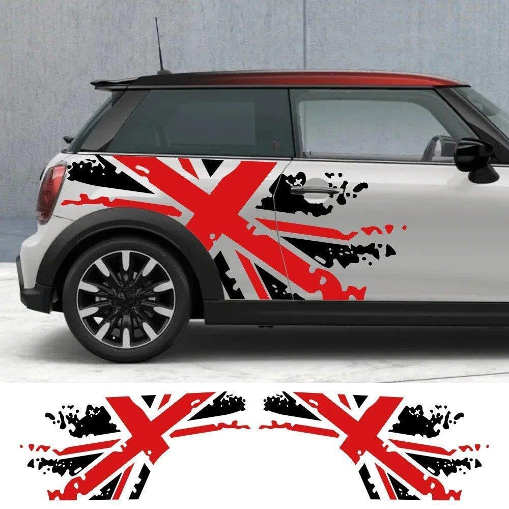 2 Pezzi Adesivo Per Porta Laterale Auto Adesivo Per Carrozzeria Auto Per Mini Cooper R60 R55 R56 F55 F56 F60