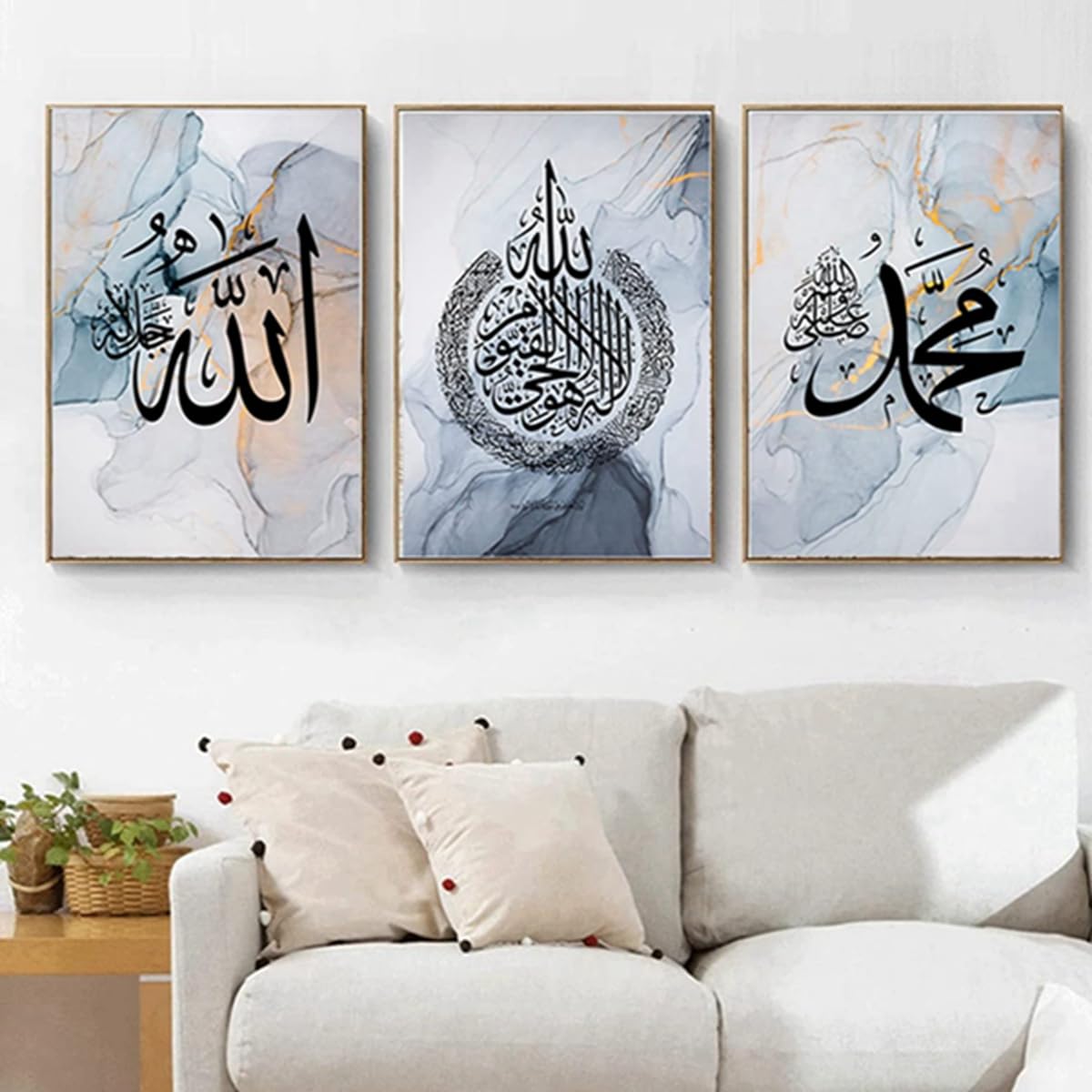 JNAOZI Islamic Pictures,Islamic Arabic Calligraphy Canvas Painting - Image 2