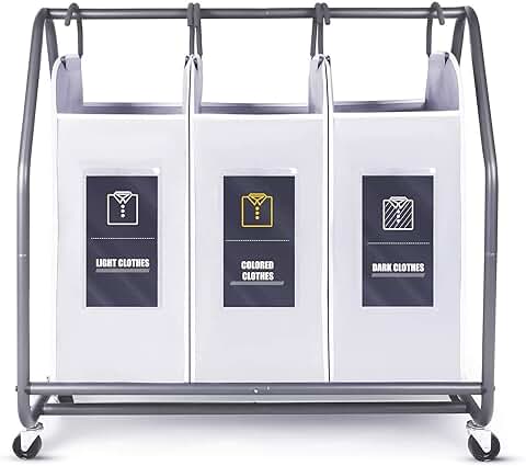 Amazon.es: cestos de ropa sucia con ruedas