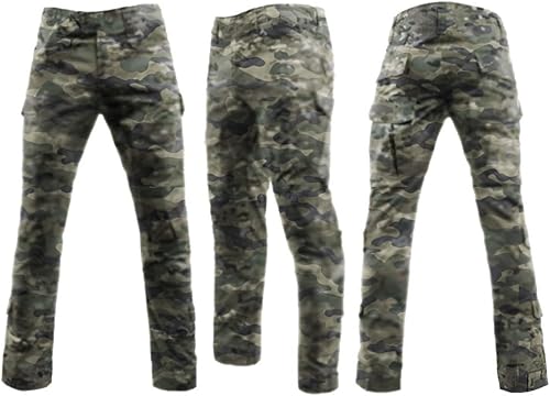 Miniatura 3 de Juego Lanbaosi de camisa y pantalón táctico, de combate, manga larga, MultiCam, Woodland, de batalla, uniforme militar de caza con cierre zipper 14,