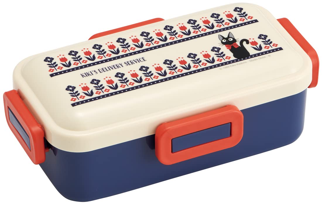 Skater PFLB6AG-A Bento Box, 17.9 fl oz (530 ml), 1-Tier, Women's, Made in Japan, 4-Point Lock, Dishwasher Safe, Microwave Safe, Ghibli, Kiki's Delivery Service, Modern : Home & Kitchen