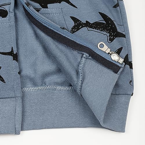 Image of Toddler Zip Up Hoodie Sweatshirt Fall Clothes Boys Jacket With Hood 2-7 Years