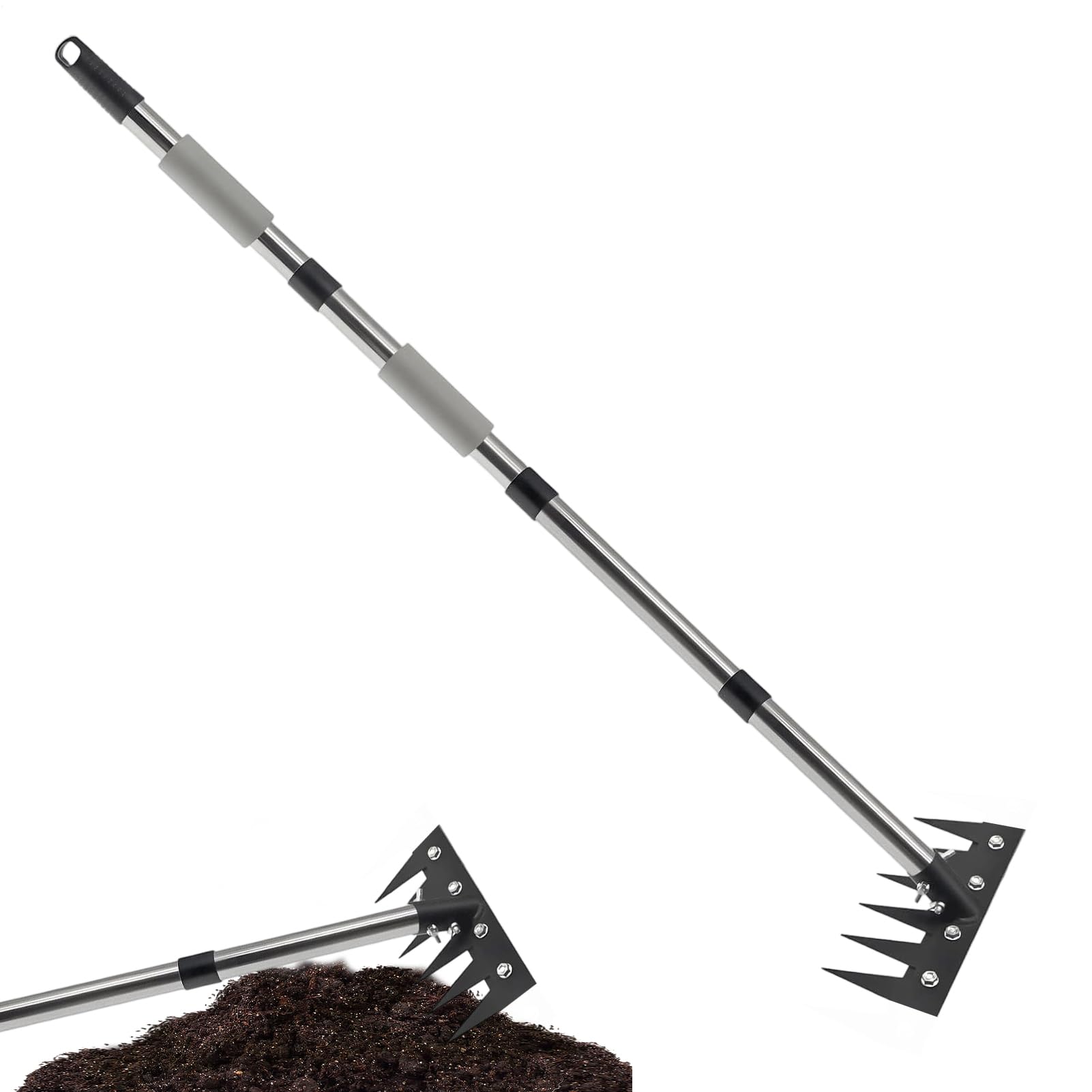 Outil Désherbeur Long Manche Intensif Ergonomique Longueur Télescopique