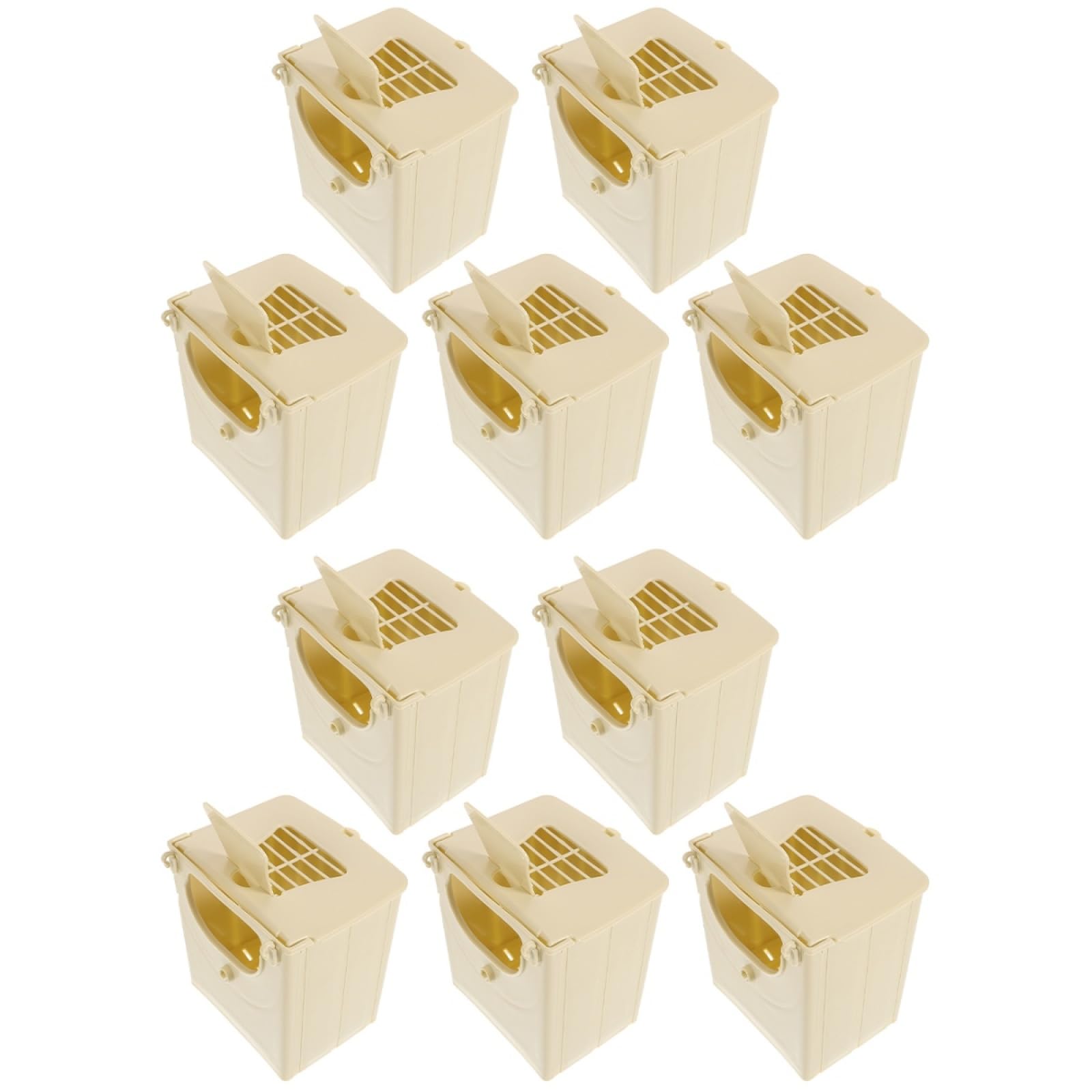 Happyyami 10 Piezas Nido De Cría para Pájaros De Plástico - Jaula Ideal para Periquitos Loros Y Pájaros del - Nido Resistente Y Fácil De Limpiar