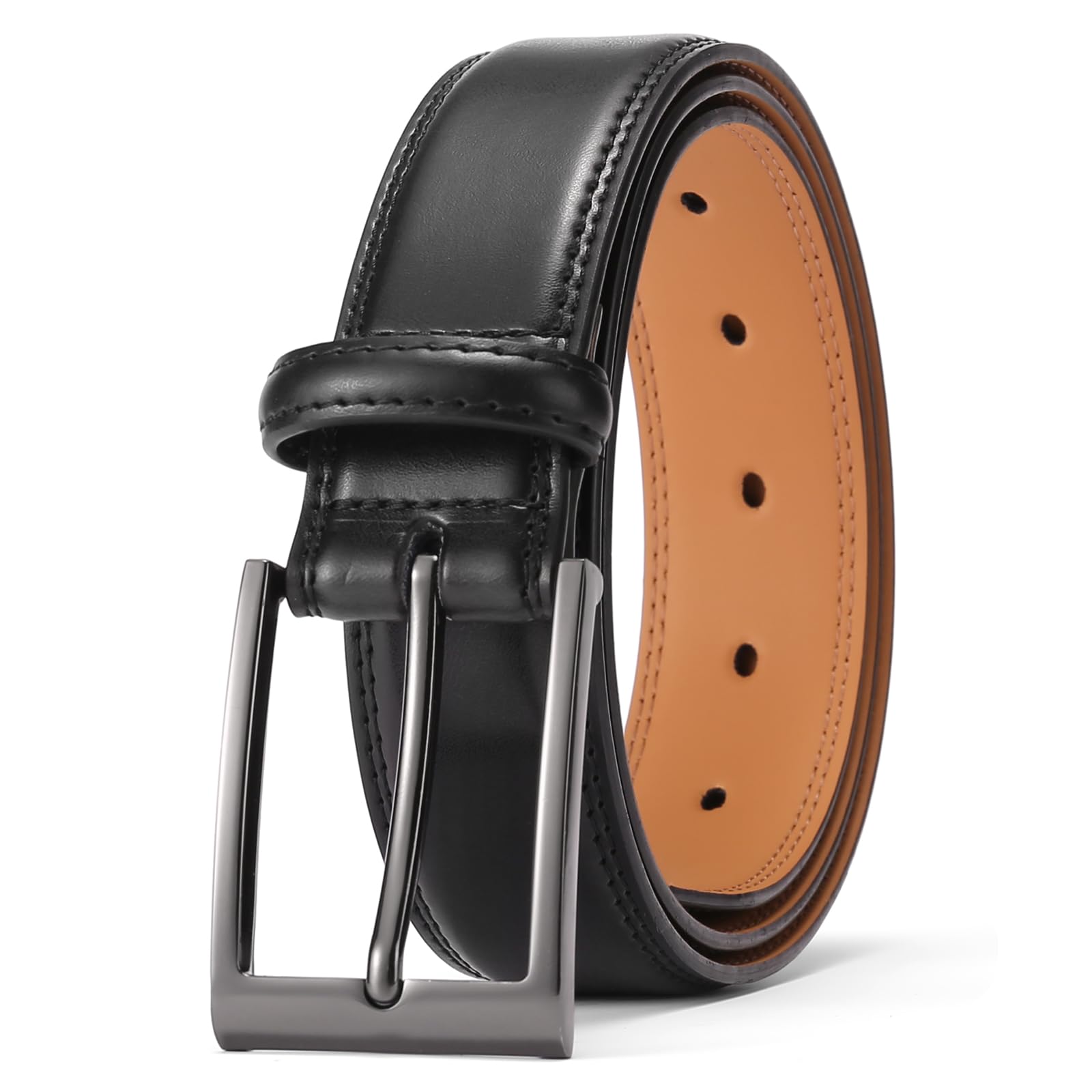 SENDEFN Herren Gürtel, Ledergürtel Herren 35-38 mm Breit, Gürtel Herren für Herren Jeans und Business Anzug, Länge kürzbar mit Geschenkbox Belt