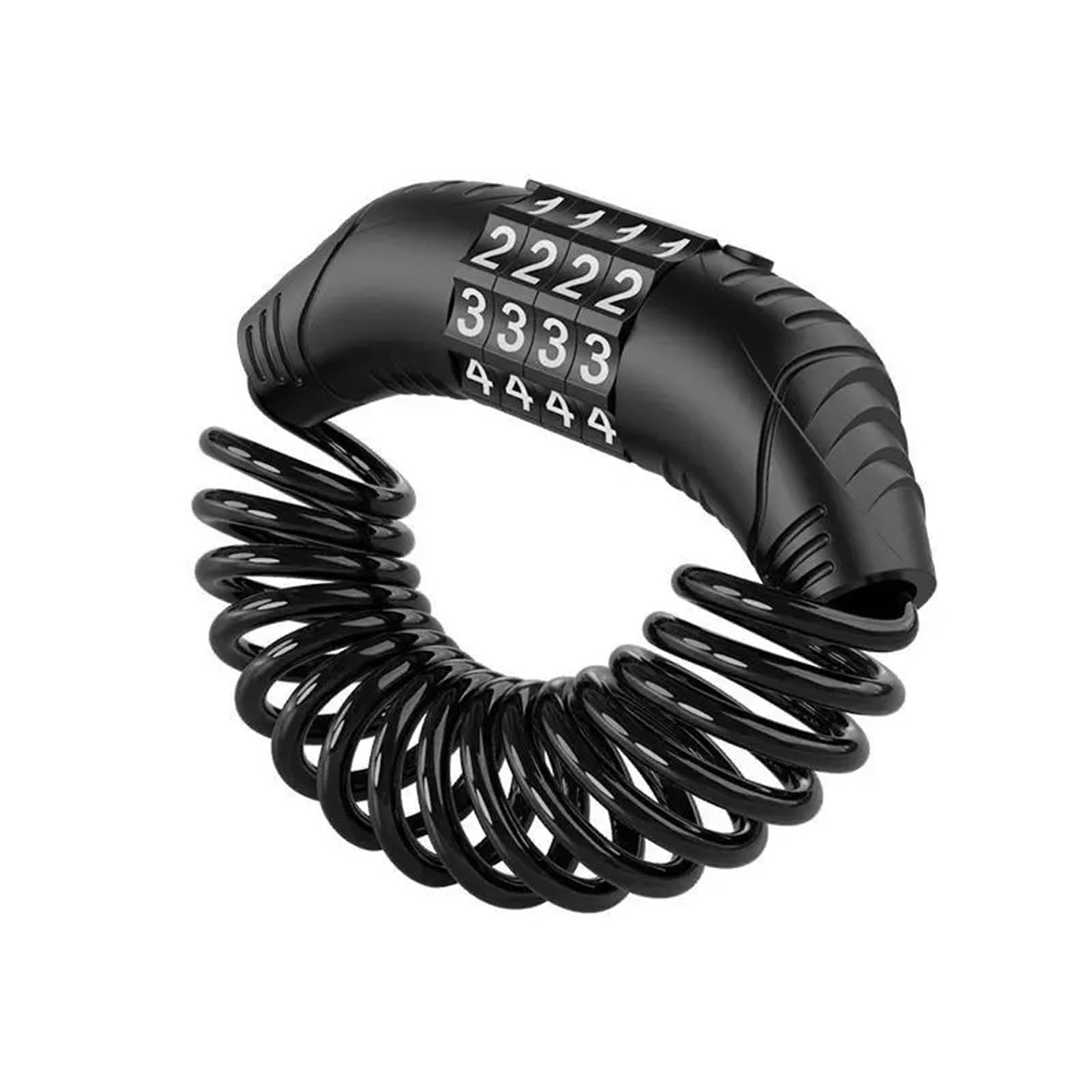 Motorcycle Handlebar Lock Motorcycle Lock Combination 4 Digit Cable Portable Steel Wire Rope Motorbike Lock Security