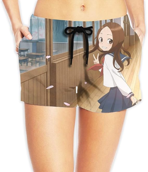 Amazon Co Jp からかい上手の高木さん サーフパンツレディースシーパンツ水陸両用ショーツレディース水着ショーツストレッチショーツ速乾通気性 ファッション