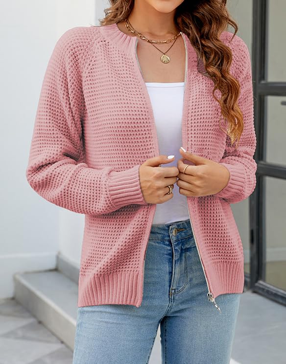 Image of futurino Knit Cardigan Women's Chunky Open Front Outwear Cover Up with Pockets