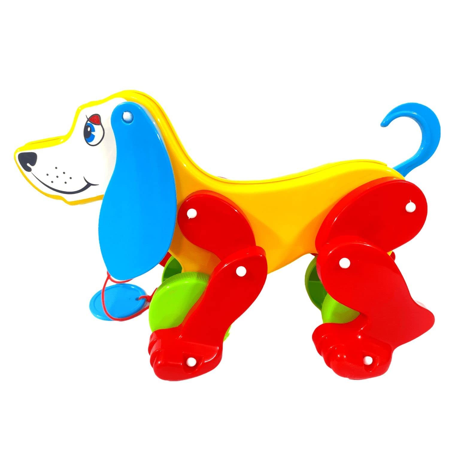 Sardaji Toys Pull Along Dog Toy for Kids with Floppy Ears and ting ting Sound/Pulled Along Toy Dog for Kids 9 to 18 Months Old/Pulling Walking Pet Dog Toy for Infants/Encourages Walking (B0C343STJ7) Amazon Price History, Amazon Price Tracker