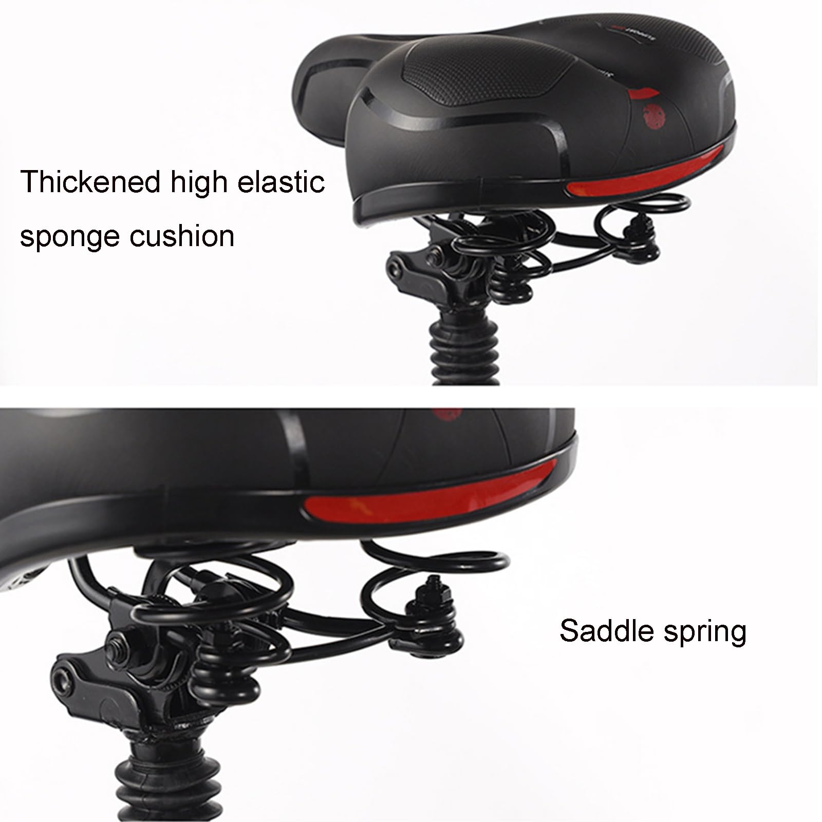 Générique Siege Trotinette Electrique, Selle Trottinette avec Double Ressort, Fixation De Siège De Scooter Pliable sans Perforation