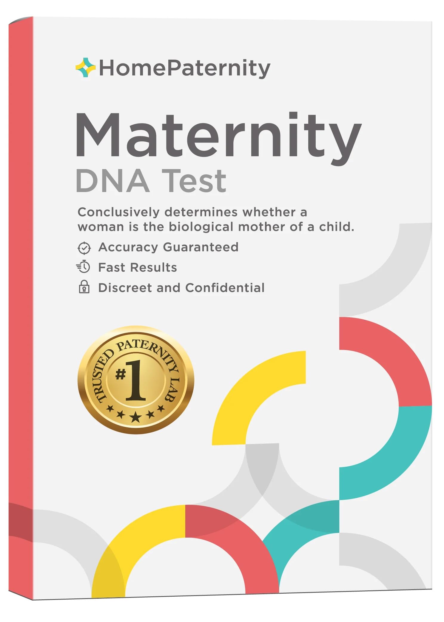 HomePaternity Maternity DNA Test, Fast Results, Highest Accuracy Available with Up to 34 Genetic Markers Tested, All Lab Fees &amp; Shipping Included, Determine Bio-Mother