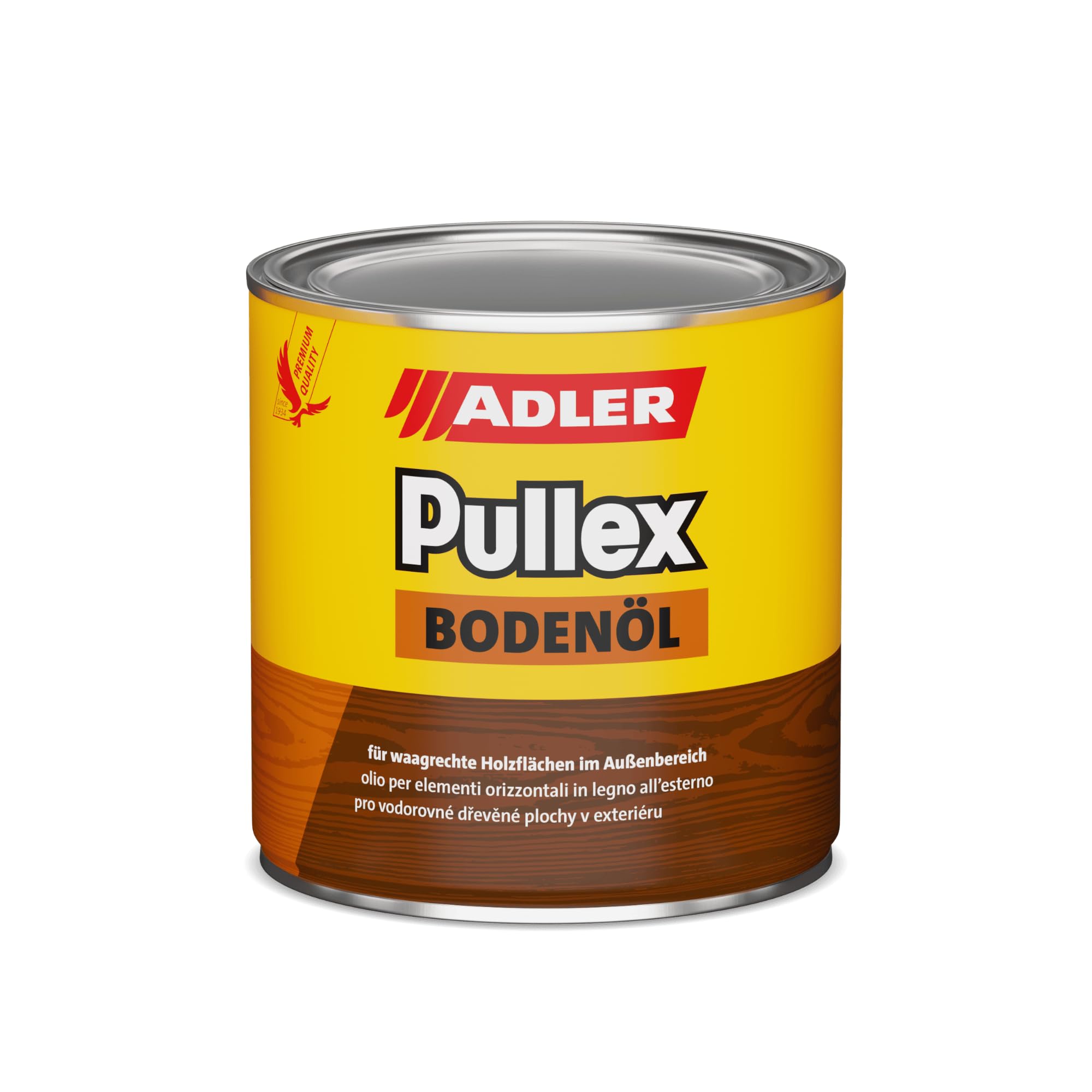 ADLER Pullex Bodenöl 2.5l Kongo Bangkirai Öl Holzöl für Terrasse Holzschutz | Wasserabweisendes, tief eindringendes Öl, vermindert Quellen und Schwinden, betont Holzstruktur, UV-beständige Pigmente