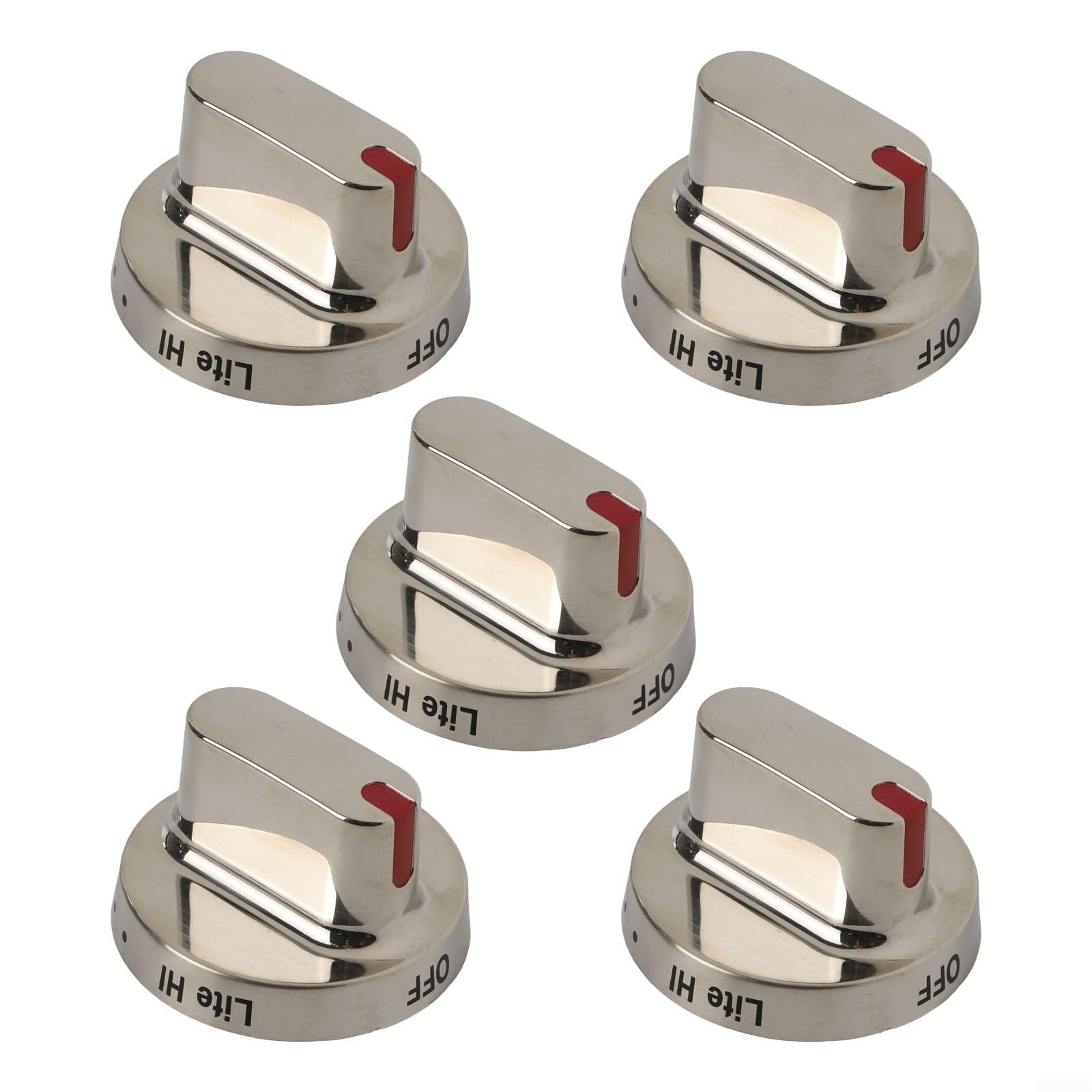 Perillas de control de estufa de gas Violiica plateadas para horno Samsung DG64-00347A