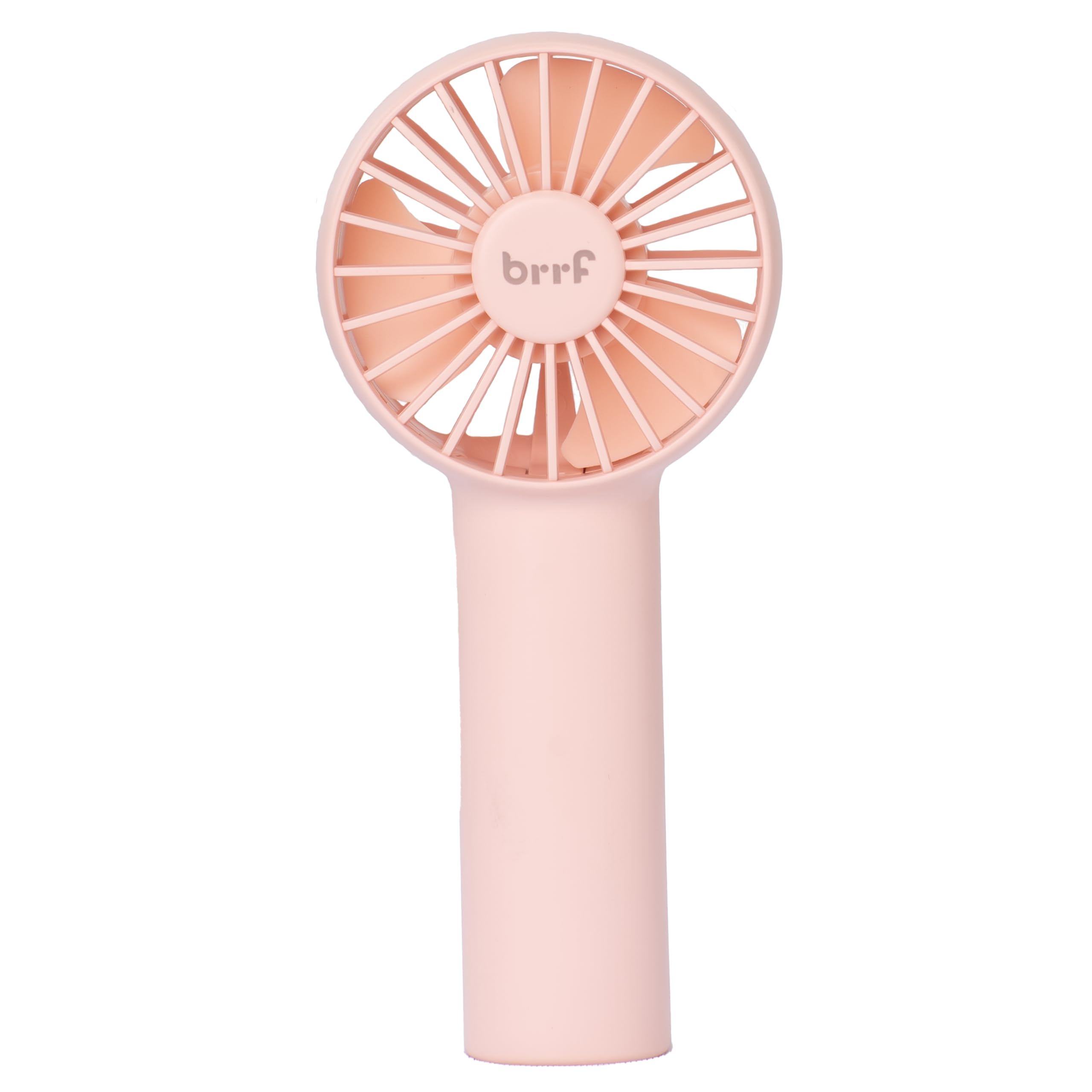 4 Stars Mini Handheld Personal Pocket Make-Up Fan with Inbuilt Battery 2000 mAh (Upto 12 Hours Running On Single Charge), 3 Speeds, USB Rechargeable, Carry It Anywhere, Pink, 12 mm