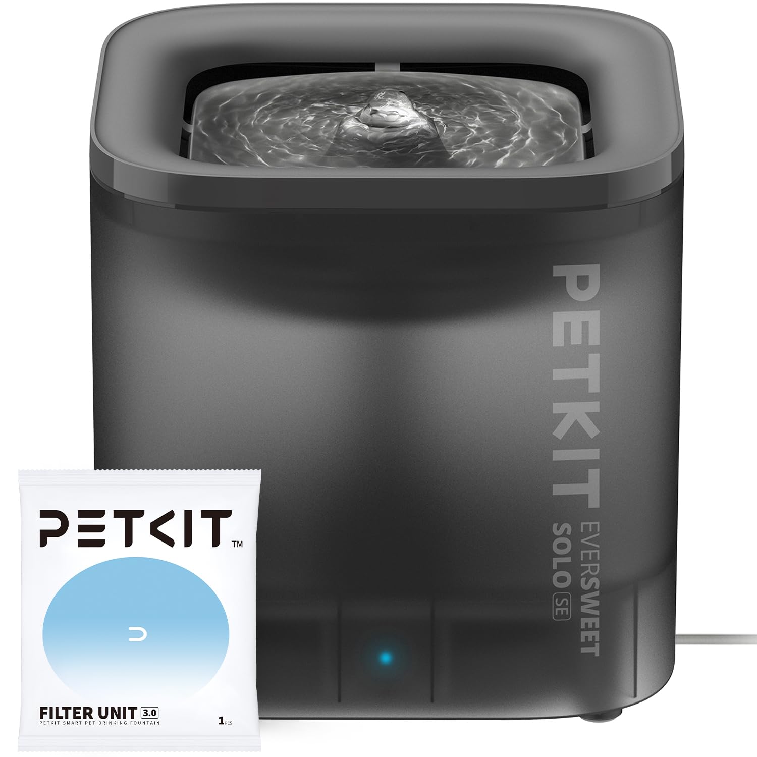 PETKIT New Cat Water Fountain with Wireless Pump, Ultra Quiet 65oz/1.85L Pet Water Fountain for Cats and Dogs Inside, Detachable Design Easy to Clean and Assemble, Filters Included