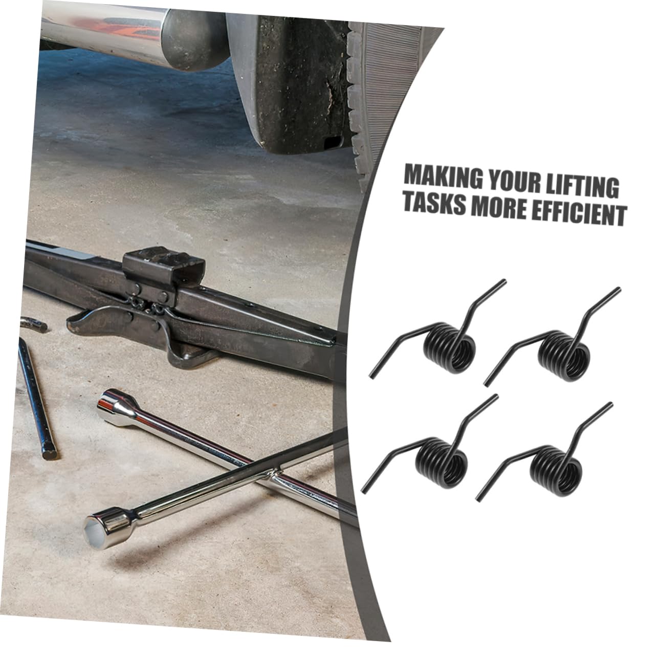 HAPINARY Floor Jack Handle Bolt Pcs Steel Spring Jack Handle Reset Sturdy Construction Quick Easy to Install