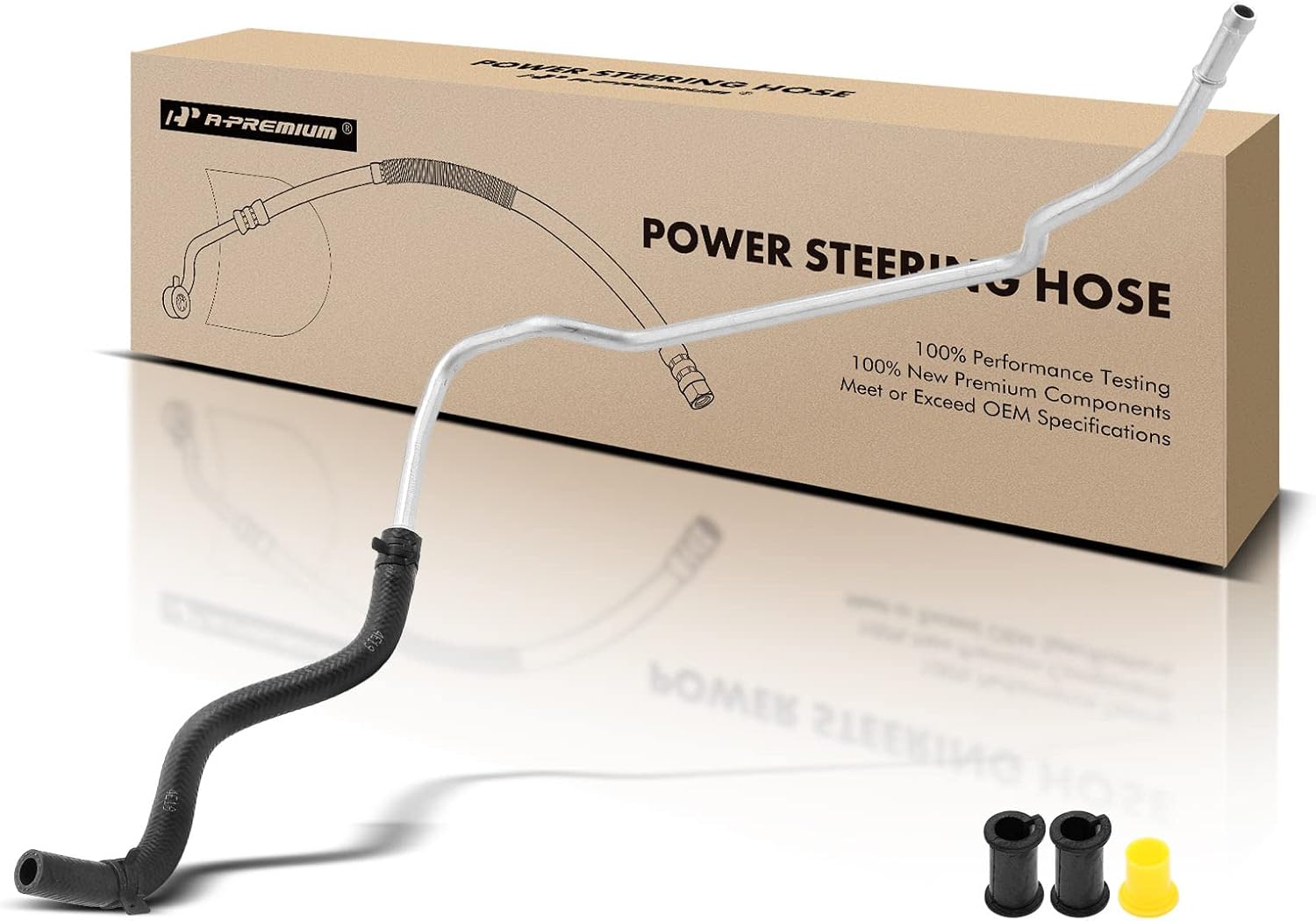A-Premium Power Steering Return Hose Line Assembly Compatible with Chevrolet Aveo 2004-2011, Aveo5 2007-2011 & Pontiac G3 2009-2010, Gear To Reservoir