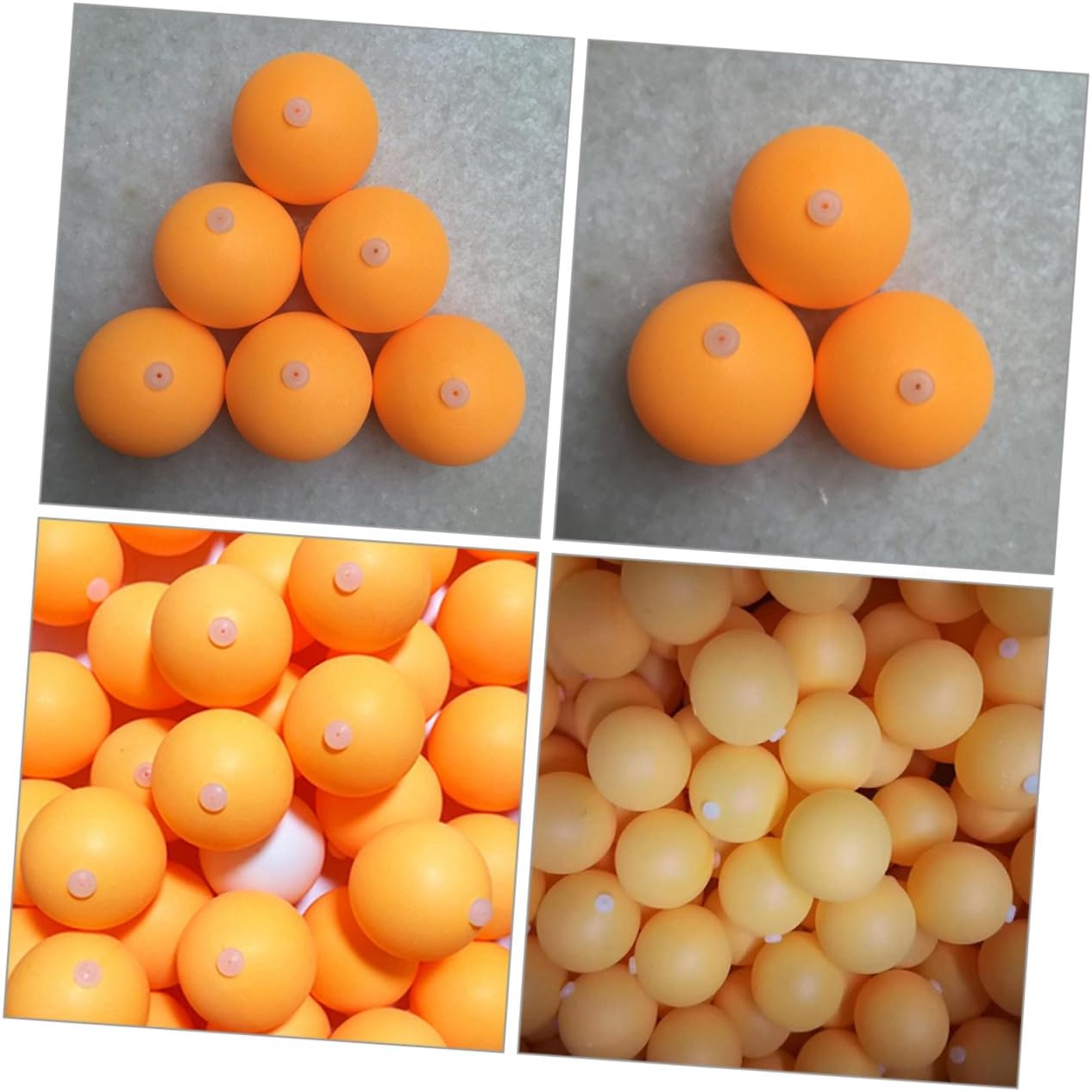 UPKOCH 60pcs Plastic Pingpong Balls for Table Tennis Practice Training Balls Perforated Silicone Plug for Players