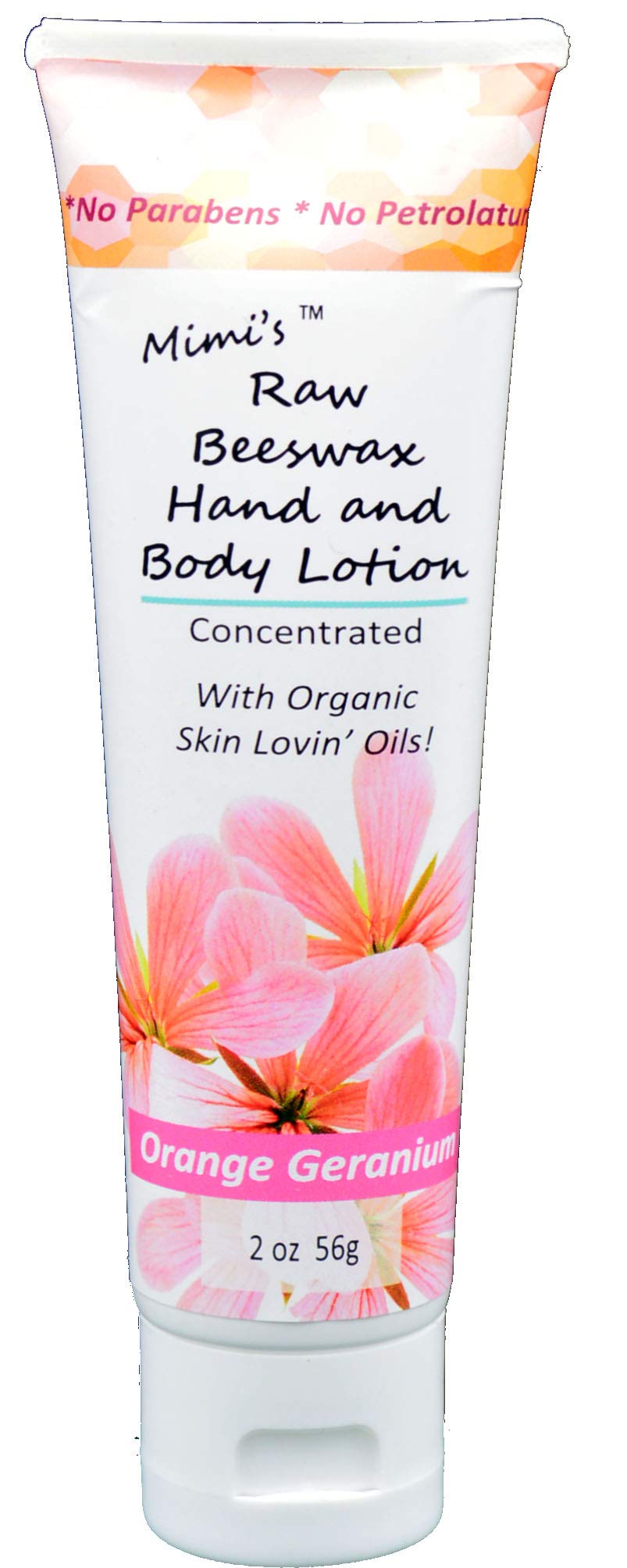 Raw Beeswax Body Lotion Orange Geranium (2OZ Tube)