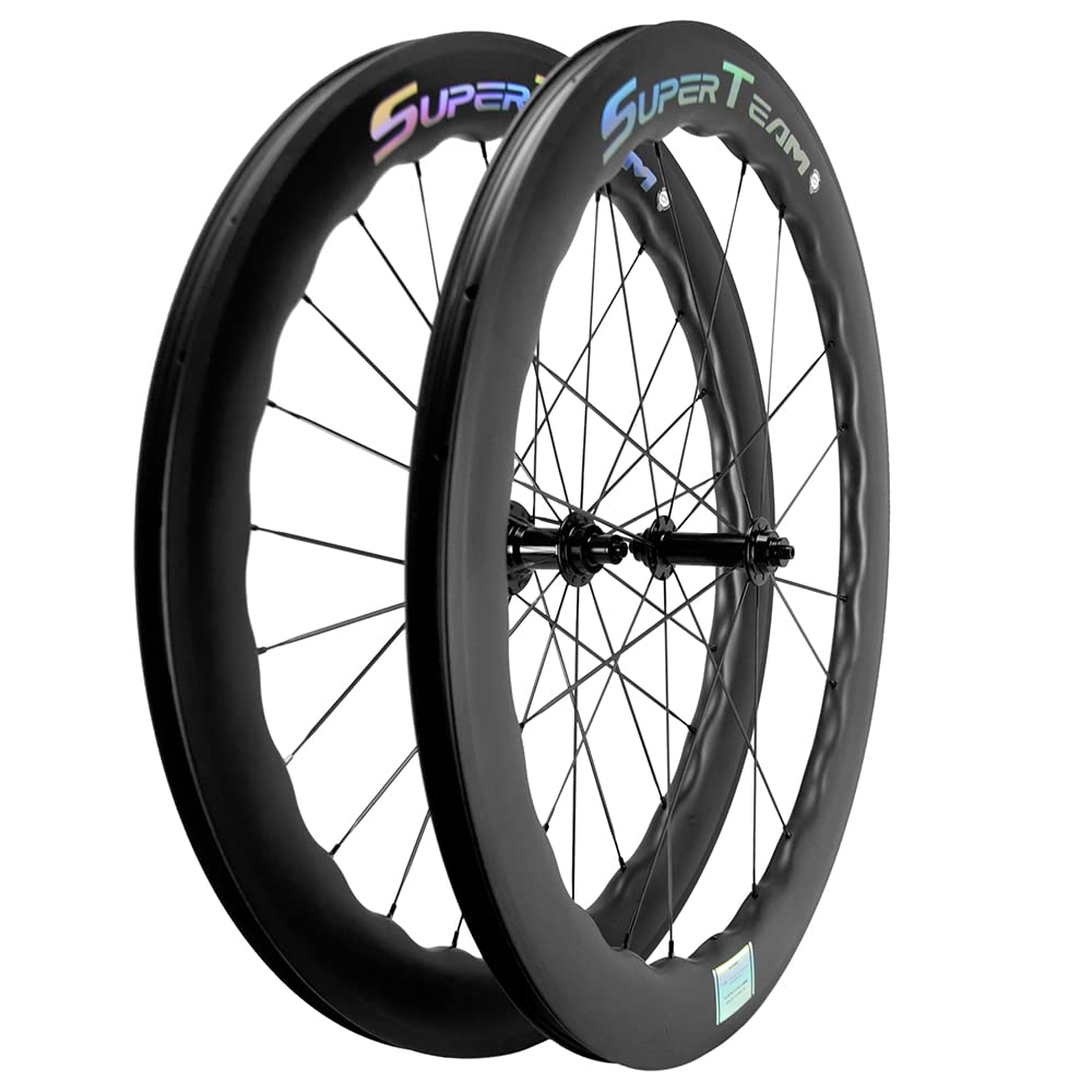 Amazon | SUPERTEAMカーボンファイバーバイクホイールチューブレス