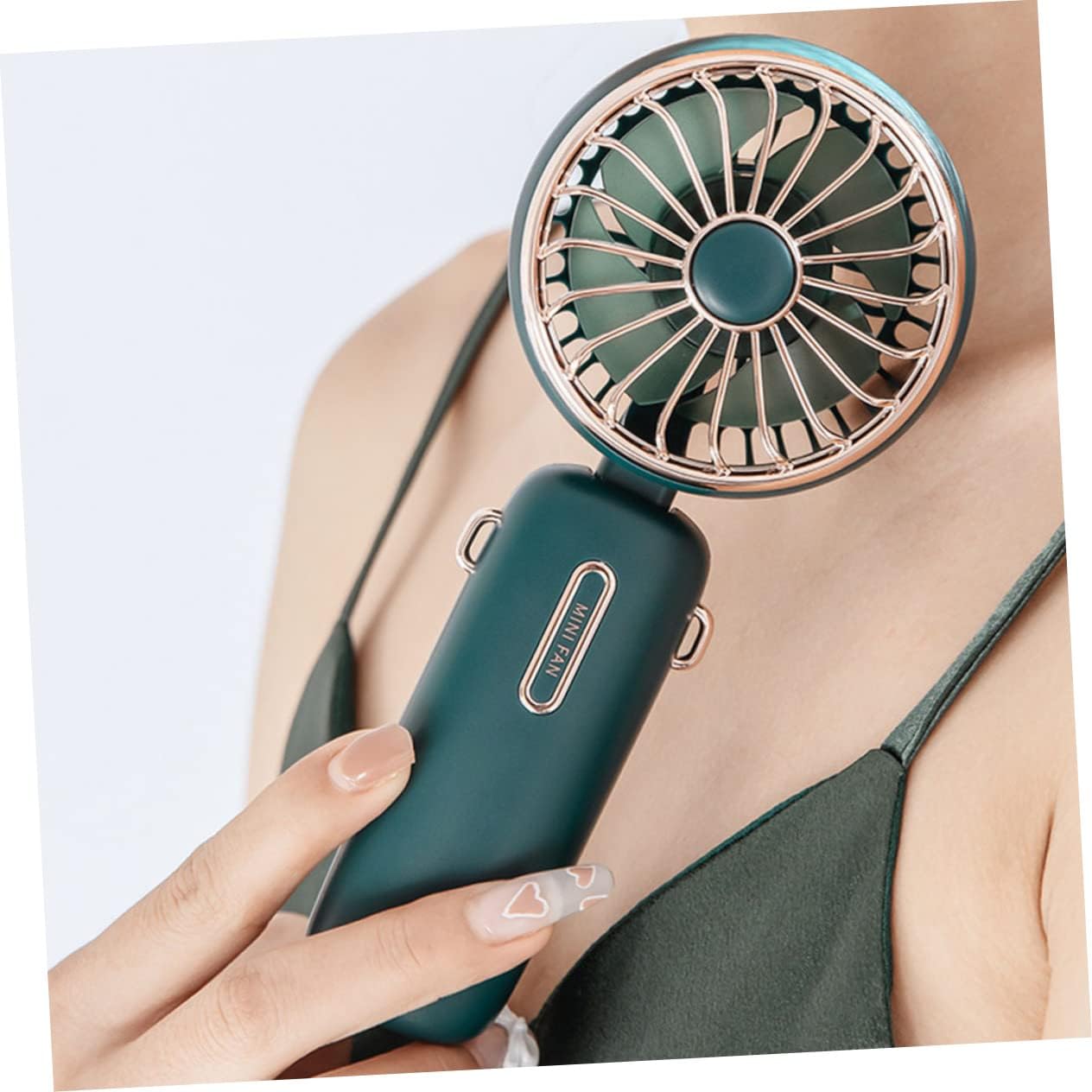 Homoyoyo 1set Portable Handheld Folding Fan Usb Rechargeable Cooling Fan for Travel Outdoor Activities and Home Use Lightweight and Compact Design