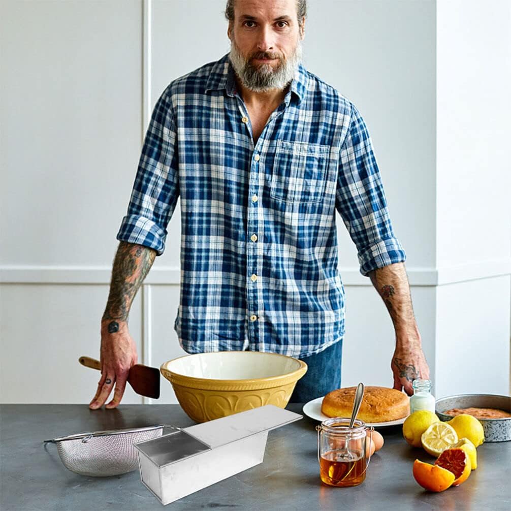 UPKOCH Metal Toast Box Non-stick Baking Mold Lid for Bread and Loaf Aluminium Alloy Toast Pan for Oven Use for Home and Bakery Baking