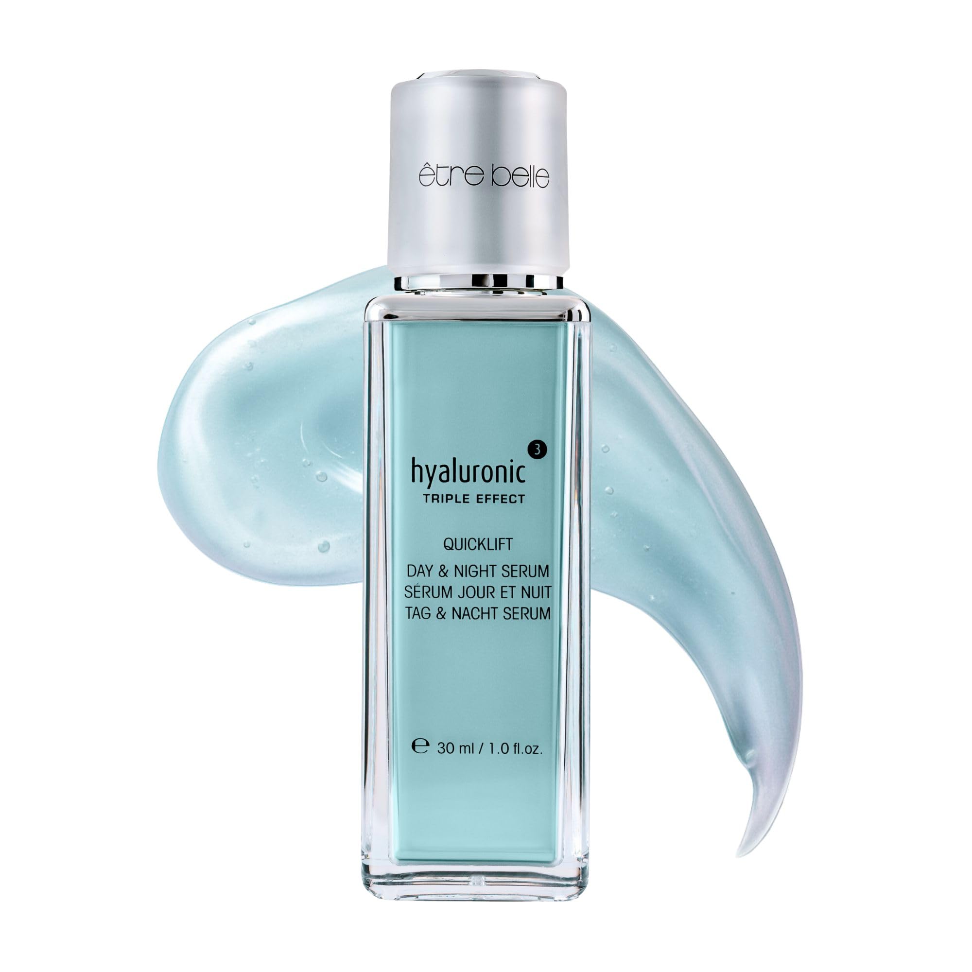 être belle Cosmetics Hyaluronic³ Quicklift Tag und Nacht Serum 30 ml Produktbeschreibung