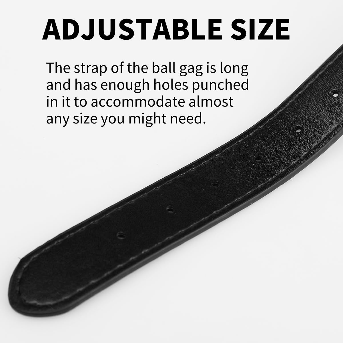 Open Mouth O-Ring Gag with Adjustable Leather Strap,Sex Mouth Plug,BDSM Fetish Restraints Bondage Gags &Muzzles Sex Toys for Couples: Black