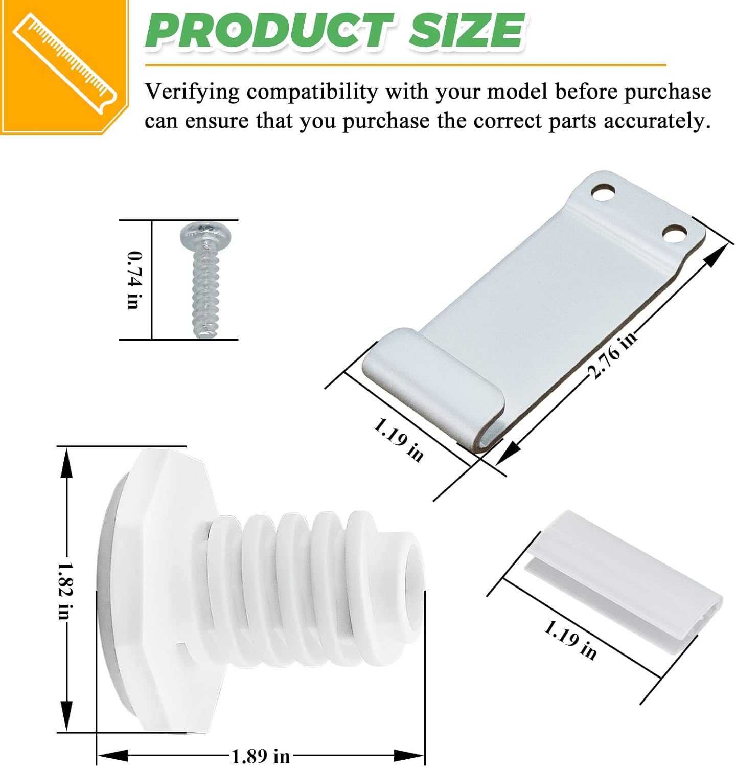 Universal Stainless Steel and Plastic Dryer Stacking Kit