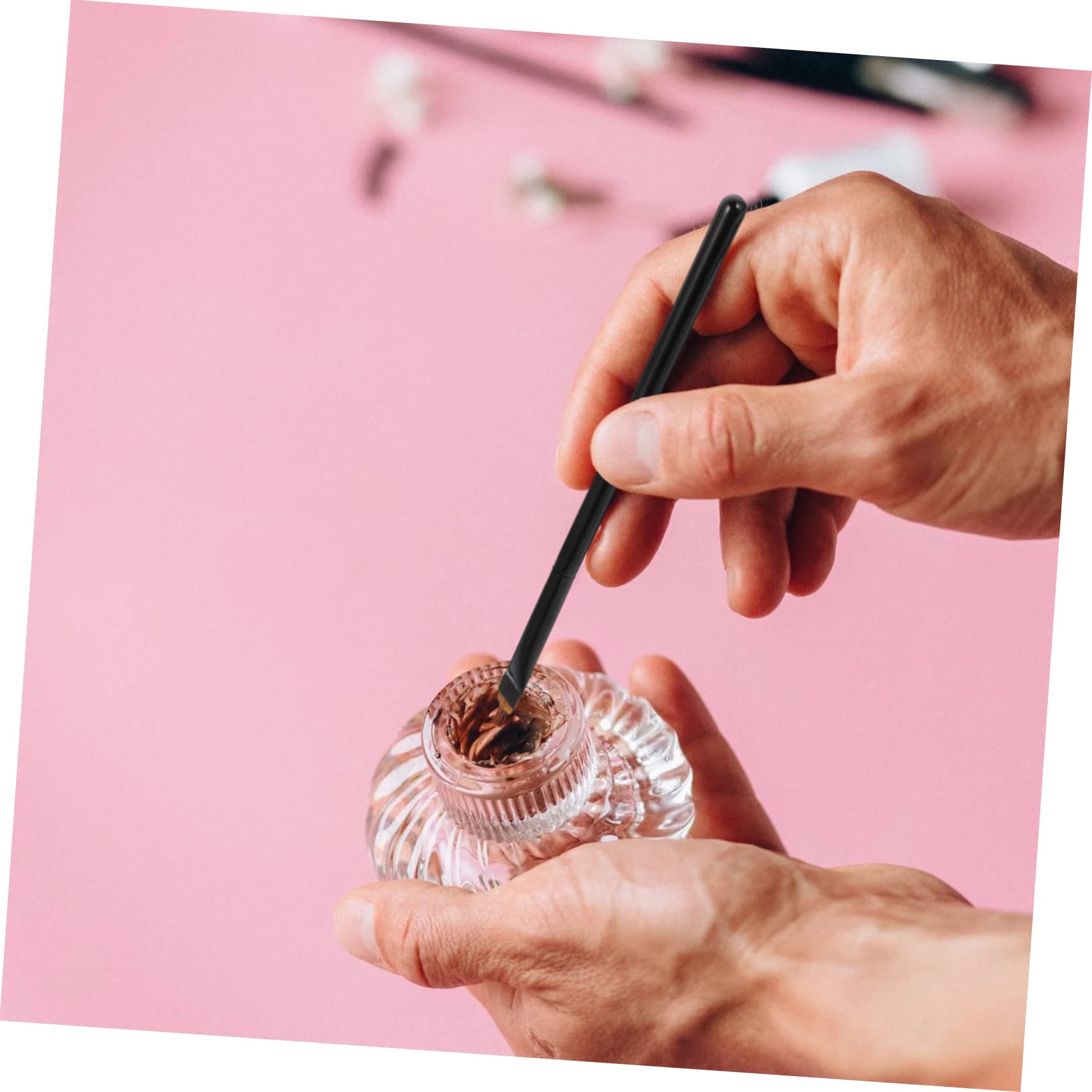DOITOOL 12pezzi Pennelli Per Eyeliner Pennelli Per Trucco Occhi Professionali Per Applicazione Facile e Precisa Per Makeup Artist e Appassionati Di Bellezza