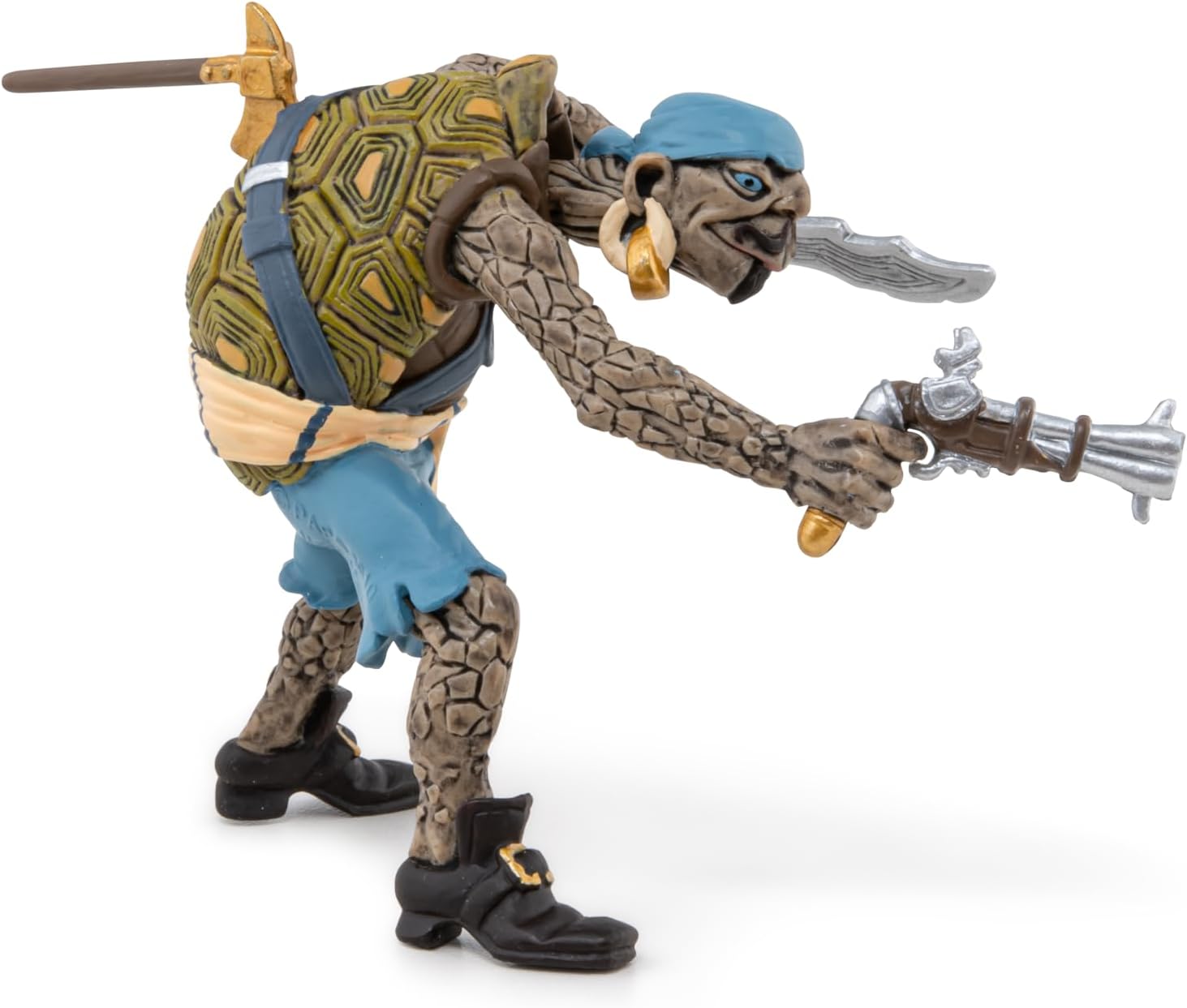 Papo - Realistic Mutant Turtle Pirate Figure - Ages 3+ - Pirates Collection - Creative Play Fantasy Adventure - Gift Idea Toy for Girls and Boys