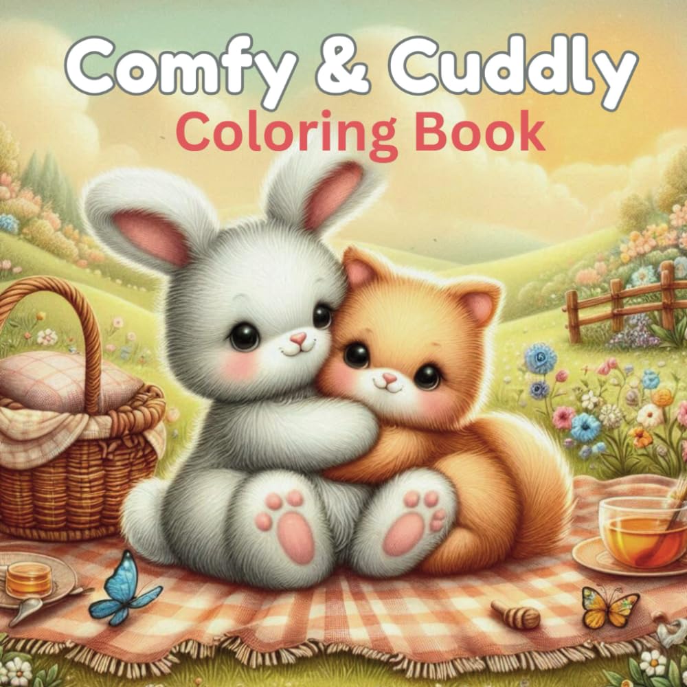Comfy & Cuddly Coloring Book
