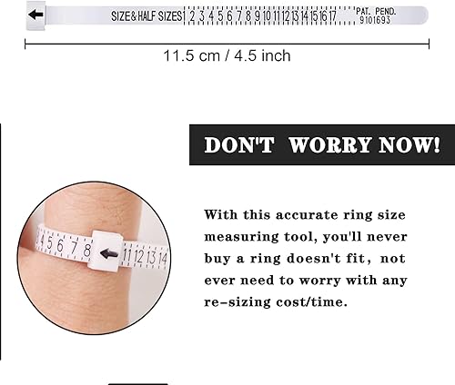 Miniatura 5 de 70 piezas de ajustador de tamaño de anillo para anillos sueltos con herramienta de medición de tamaño de anillo para ajustador de anillo, anillo